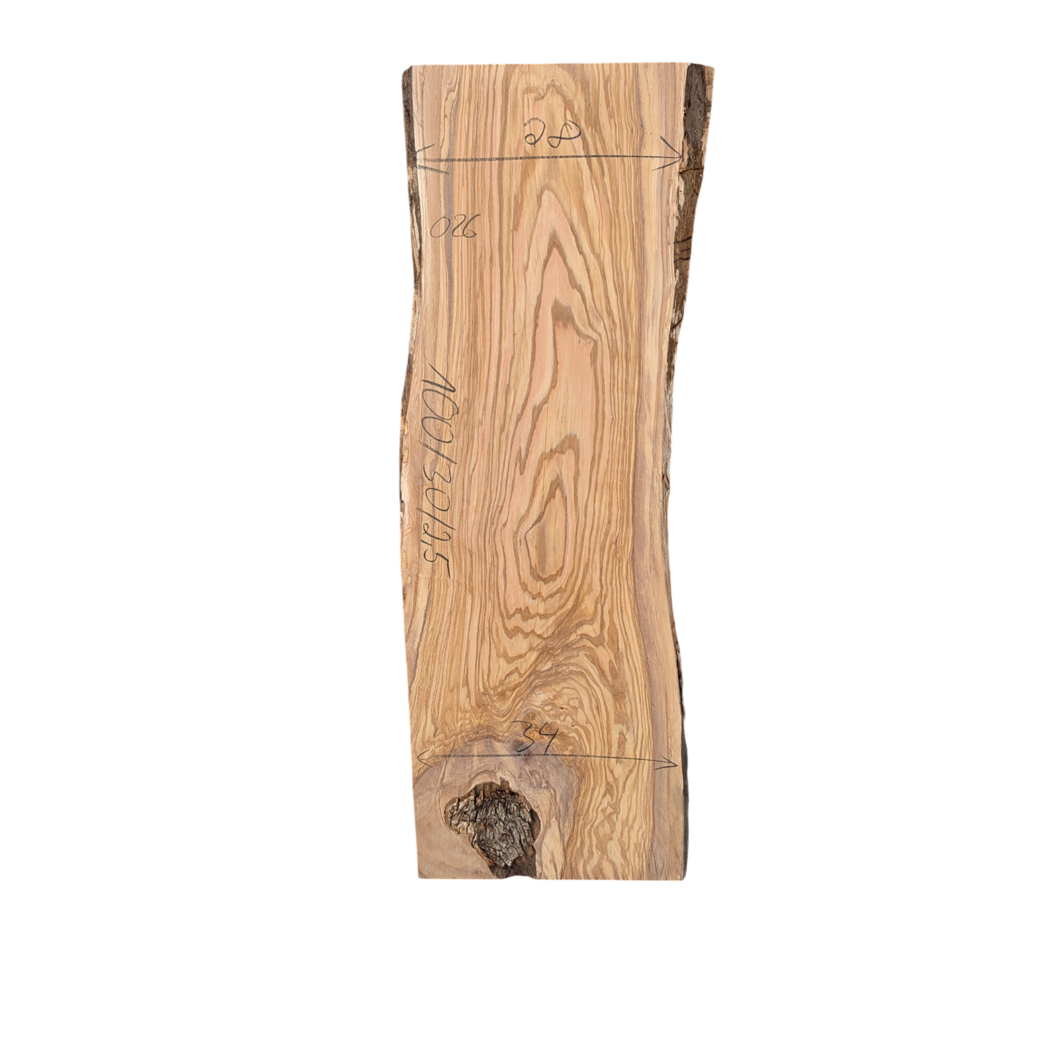 Olive gehobelt 100/30/2,5cm O26