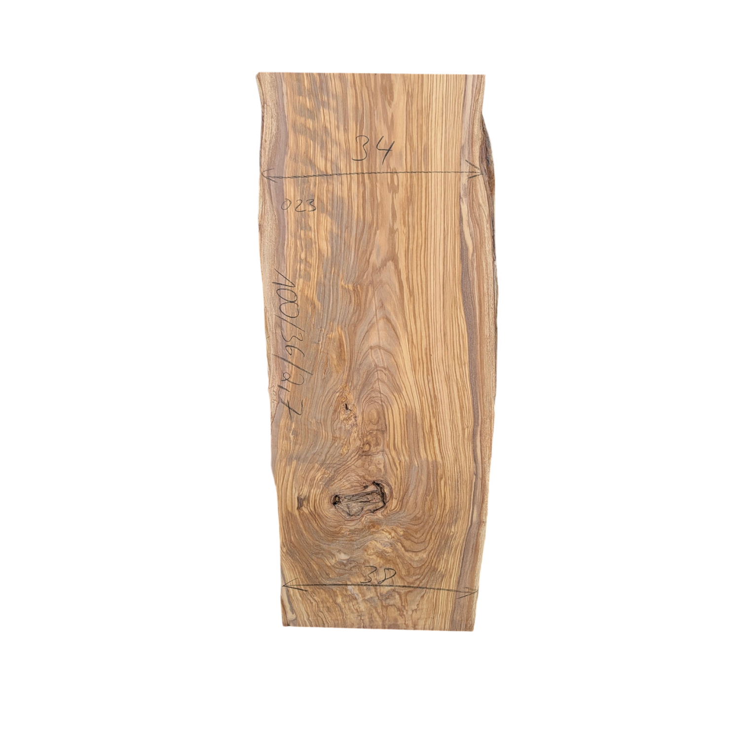 Olive gehobelt 100/36/2,7cm O23
