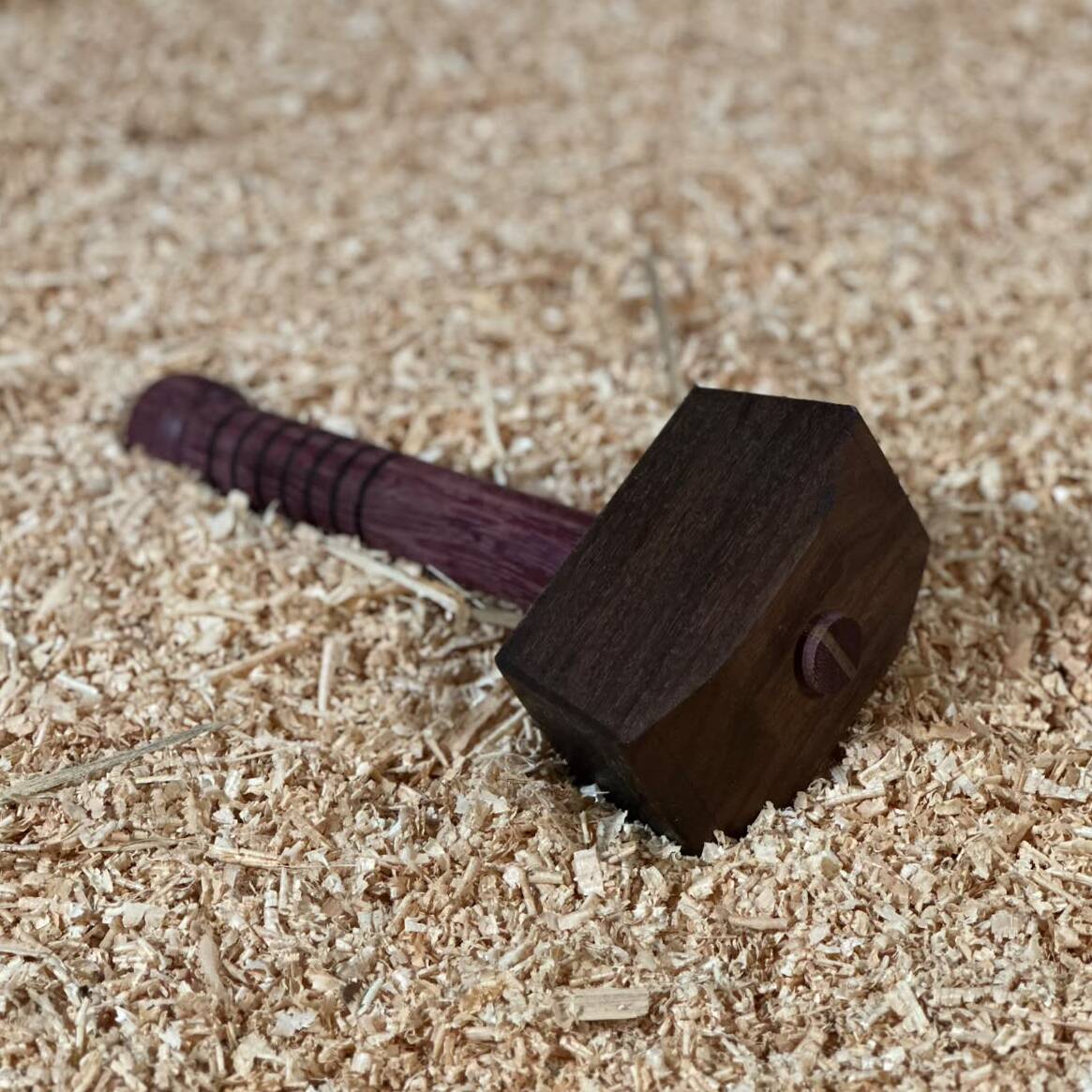 Hammer aus Amaranth und Ami Nuss von Albert Loose