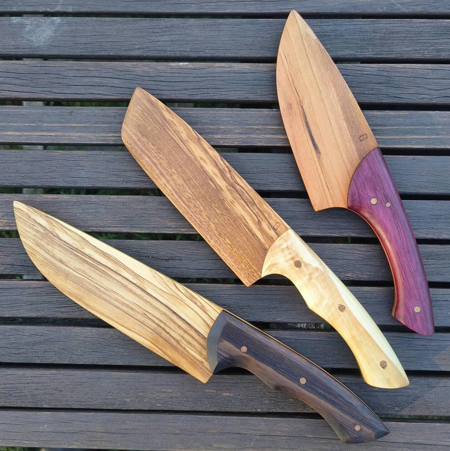 Holzmesser aus Verschiedenen Holzarten von Les Guingoiseries
