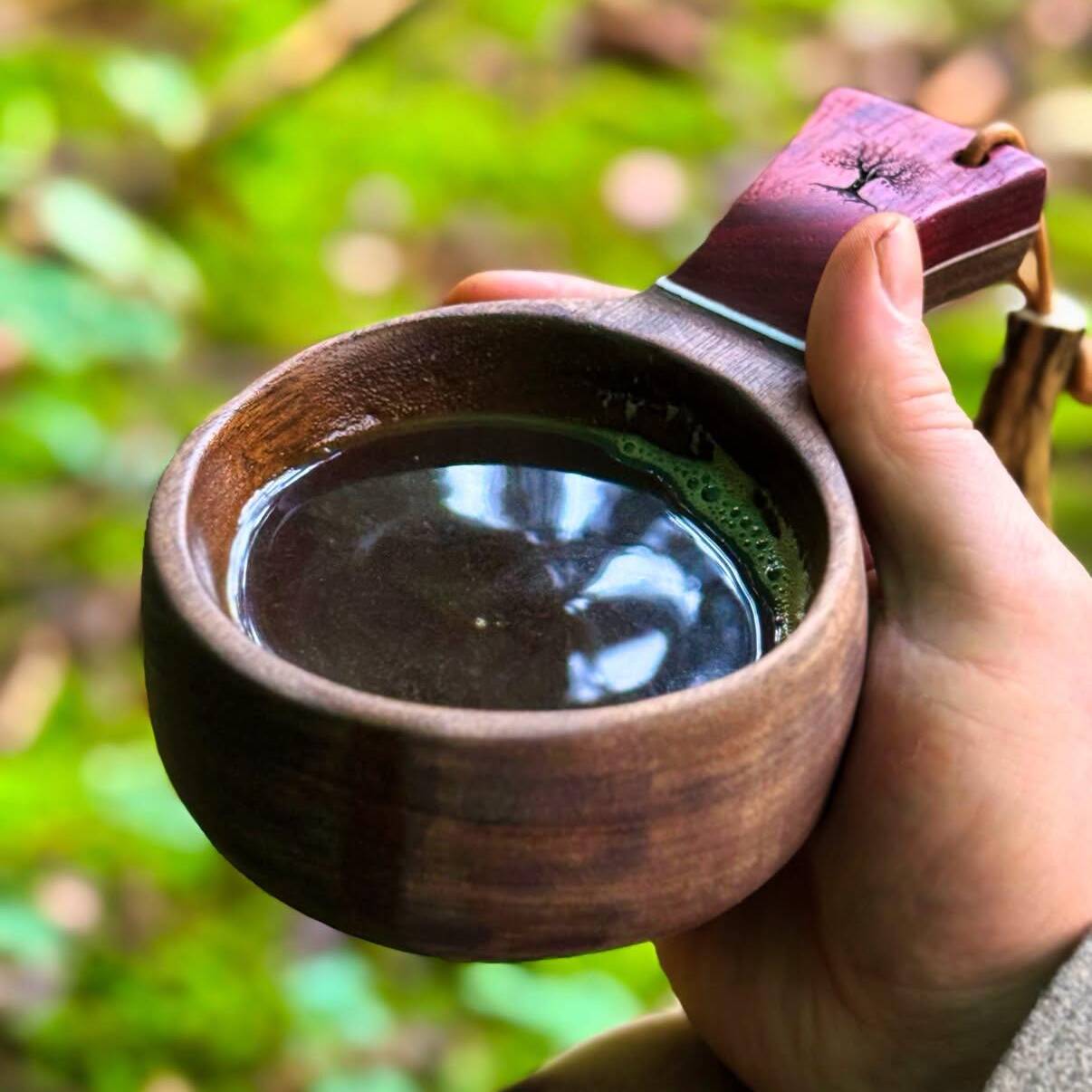 Kuksa aus Padouk und Nussbaum von woid.watcher