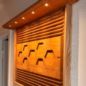Medaillenhalter aus Ami Kirsche und Esche von Jens Freidank @wood.eagle