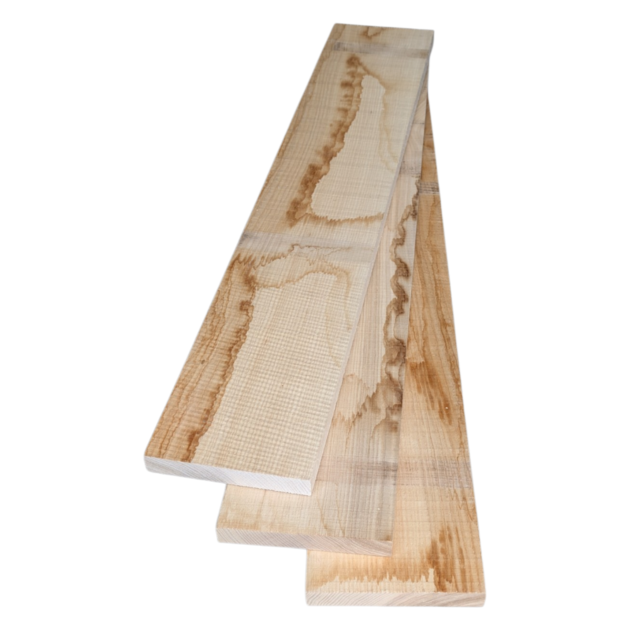 Esche Massivholz Bretter Sägerau 100cm